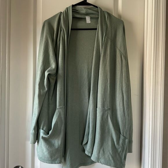 Alternative Sweaters - Alternative green cardigan with pockets large